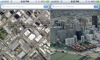 ukázka 3D map od Apple