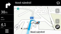režim landscape u navigace