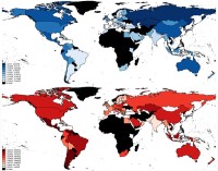 Twitter - mapa nálad