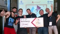 Tým VRUE4, vítězové hackathonu ActInSpace 2018
