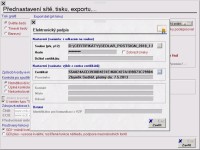 Ukázka č. 2 obrazovky při exportu z ERP systému PREMIER system