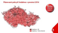 Vodafone: plánované pokrytí LTE a 3G do konce příštího roku.