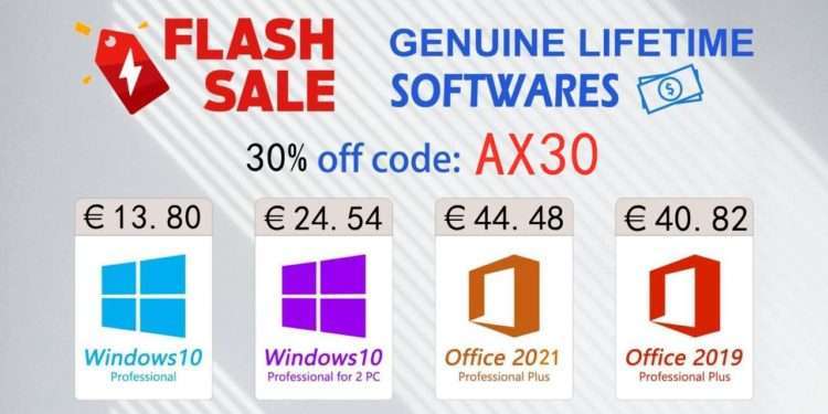 Až 91% sleva: doživotní licence na Windows 10 za €13 a Office 2016 jen za €34!