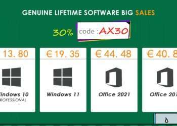 Doživotní licence na Windows 10 jen za 11 €, Office za 23 €, na začátku března slevy až 91 %!