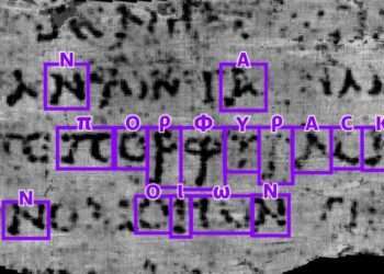 Díky umělé inteligenci rozluštili vědci první slovo ze svitků z Herculanea