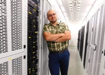 Manažer projektu Jiří Dvořák v serverovně DC Coolhousing